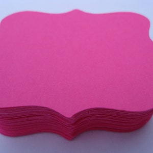 50 Fancy Top Notes. 3 inch.CHOOSE YOUR COLORS. Tag, Escort Cards, Wedding, Wishing Tree, Cards, Etc. image 3