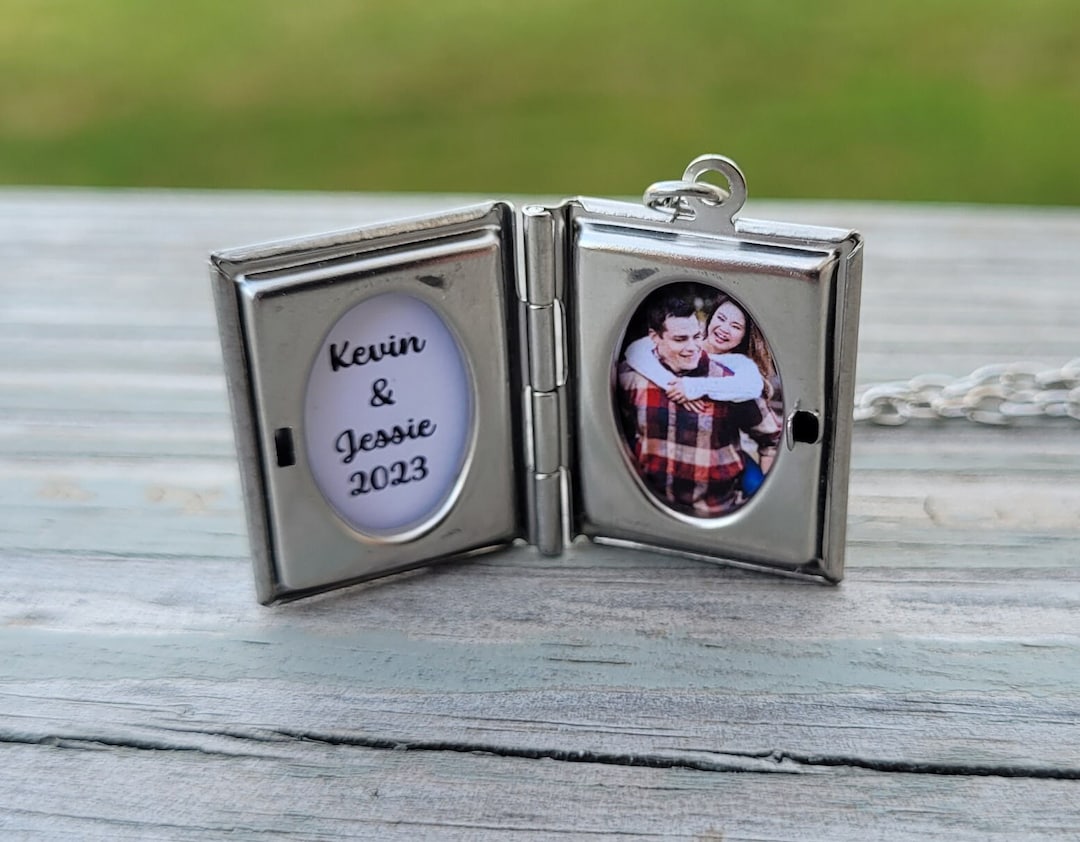 Custom Photo Locket. Book Locket. Gift for Kids, Anniversary, Birthday ...