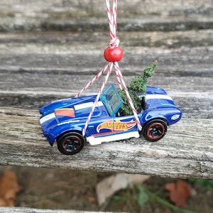 Car & Tree Ornament. 1966 Shelby Ornament. Perfect Gift. Unique, Christmas, Holiday, Anniversary. Kids. Model, Miniature