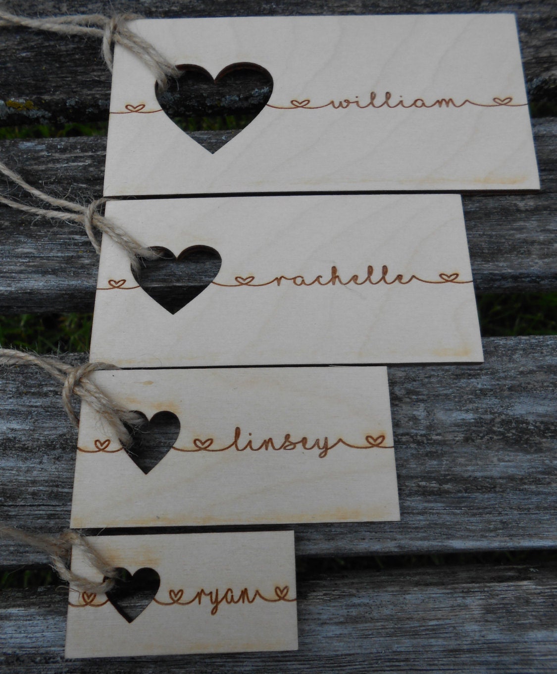 100 Custom Wedding Place Cards Escort Cards. Rustic Name Etsy