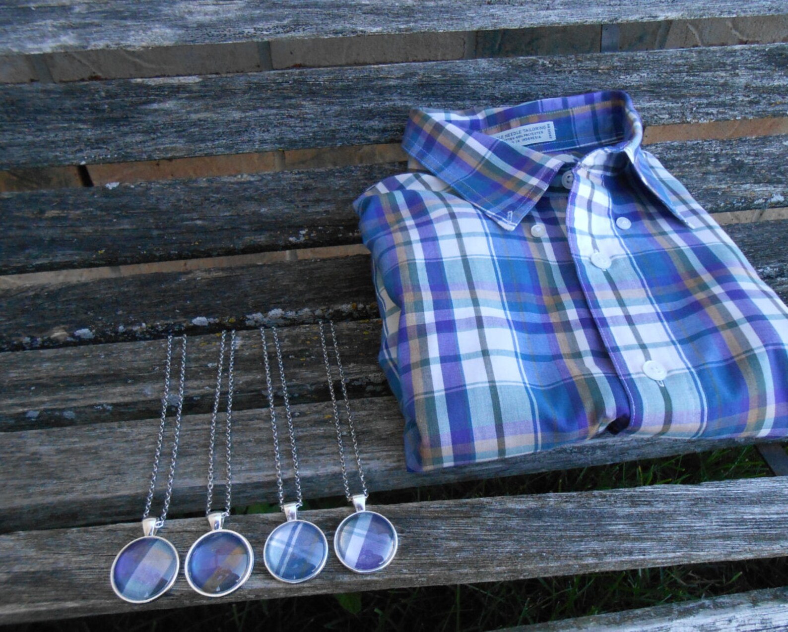 Shirt Memory Necklace. Memory Locket. Gift for Mom Bride Etsy