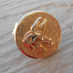 Vintage Donkey Tie Clip. Funny. Birthday, Anniversary, Gift, Collectable. Gold. Democrat