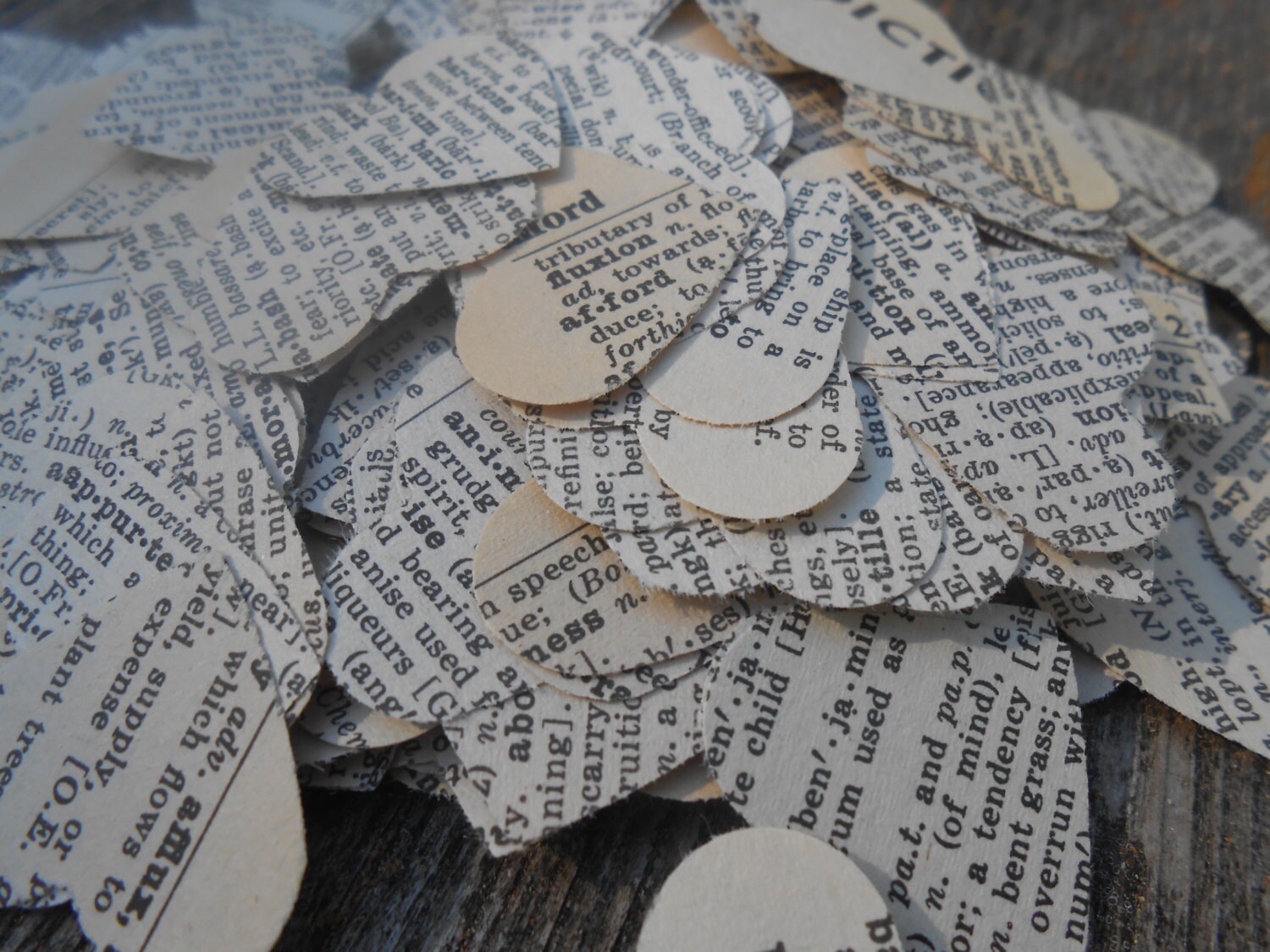 1000 Vintage Dictionary Confetti. Wedding Confetti Party Etsy
