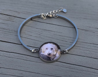 Custom Photo Bracelet.  Personalized Bracelet.  Wedding,  Anniversary, Christmas Gift, Birthday, Custom Bracelet