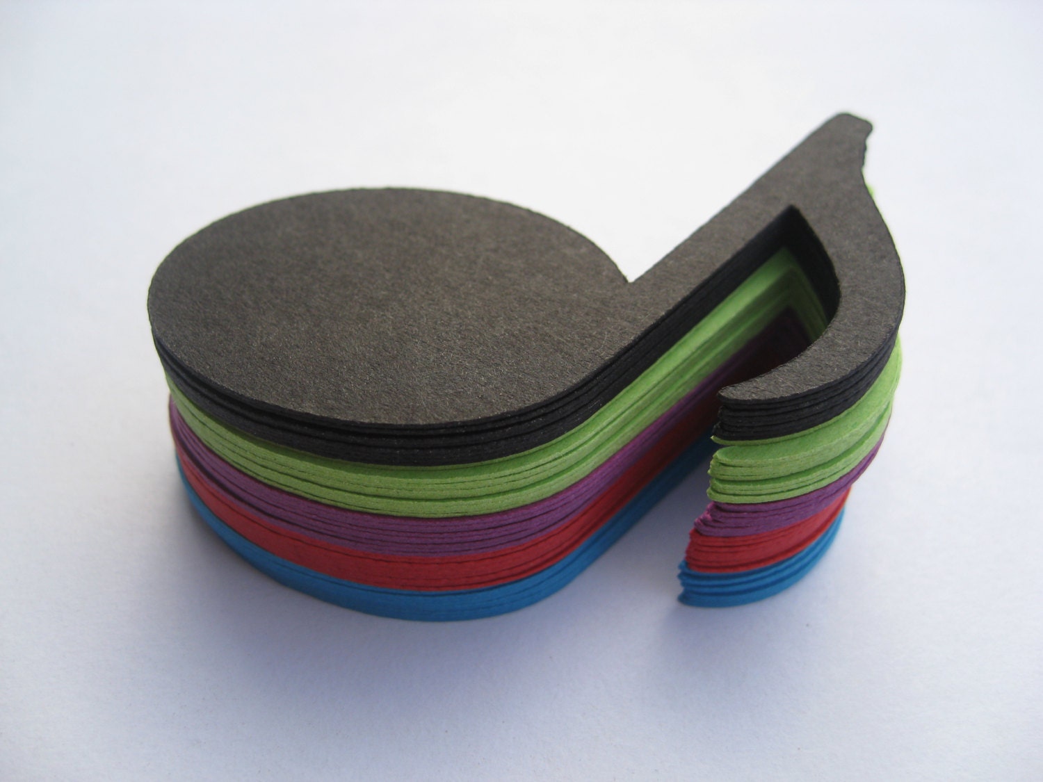 10 Music Notes 6 Inch Large Size Choose Your Colors Escort