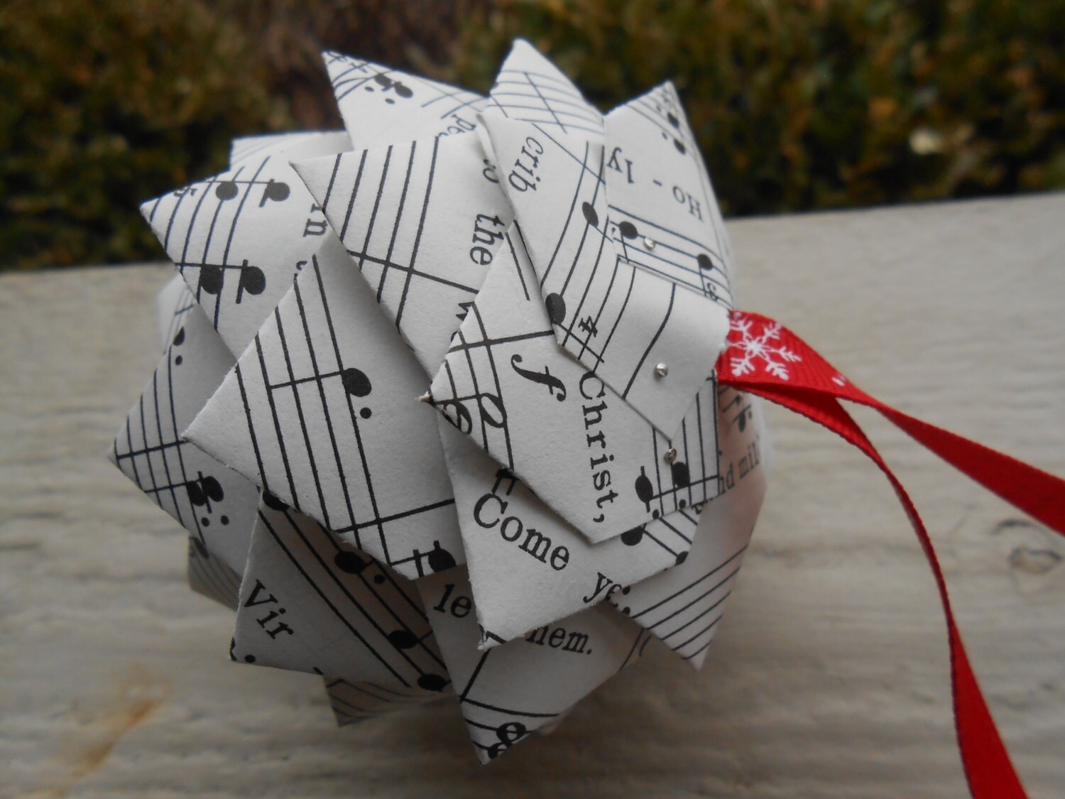 Vintage Christmas Sheet Music Ornament. Decoration, Christmas, Gift ...