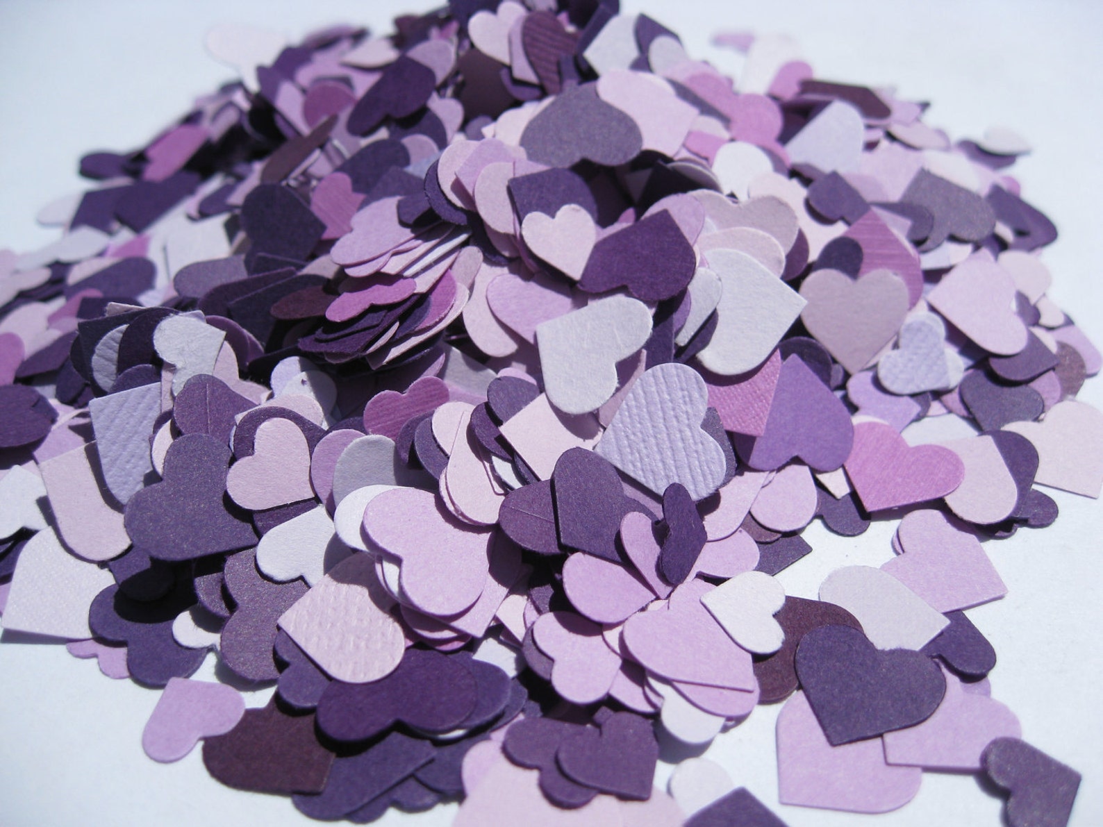 10000 Mini Confetti Hearts. in Purple Iris Lilac Lavender. Etsy