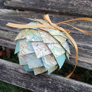 Turkey Map Paper Ornament. Decoration, Christmas, Gift, Birthday, Anniversary, Wedding.