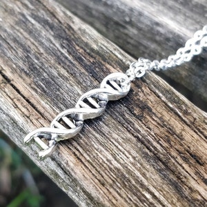 DNA Necklace. Anniversary Gift, Birthday Gift, Science Gift. Geek Gift