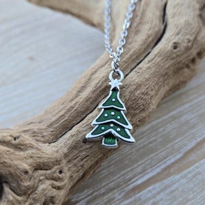 Christmas Tree Necklace. Gift For Christmas, Anniversary Gift. Birthday, Holiday Gift. Gifts For Her. Mistletoe. Christmas Jewelry.
