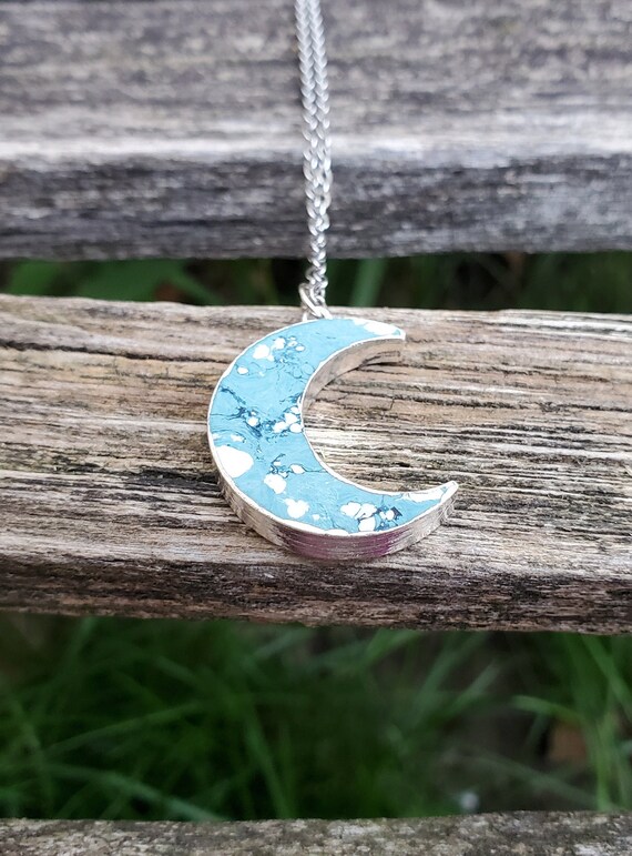 Buy Personalised Crescent Moon Necklace Personalised Moon Celestial Necklace  Birthday Gift Handmade Gift for Women Moon Jewelry Online in India - Etsy