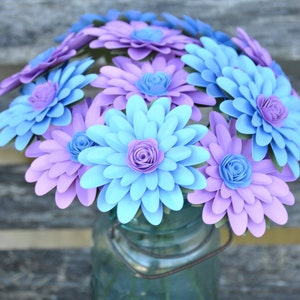 Gerber Daisy Paper Flower Bouquet. CHOOSE YOUR COLORS. Centerpiece, Wedding, Anniversary, Birthday, Mother&#39;s Day, Gift