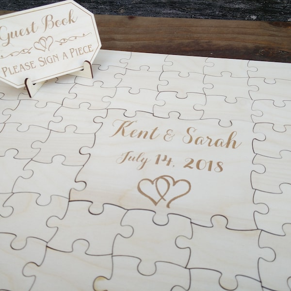 Guest Book Puzzle Etsy
