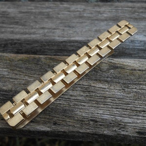 Vintage Gold Tie Clip. Wedding, Men&#39;s, Father&#39;s Day, Christmas Gift, Valentine, Anniversary Gift, Dad. Tie bar