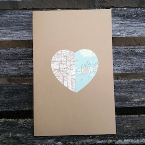 Vintage Landkarte Karte. WÄHLE DEINE ORTE! Hochzeit, Danke, Jahrestag, Geburtstag, Save The Date, Valentinstag