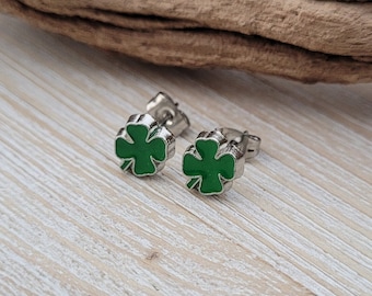 Clover Earrings. Anniversary Gift, Birthday, St. Patrick's. Green Shamrock Earrings