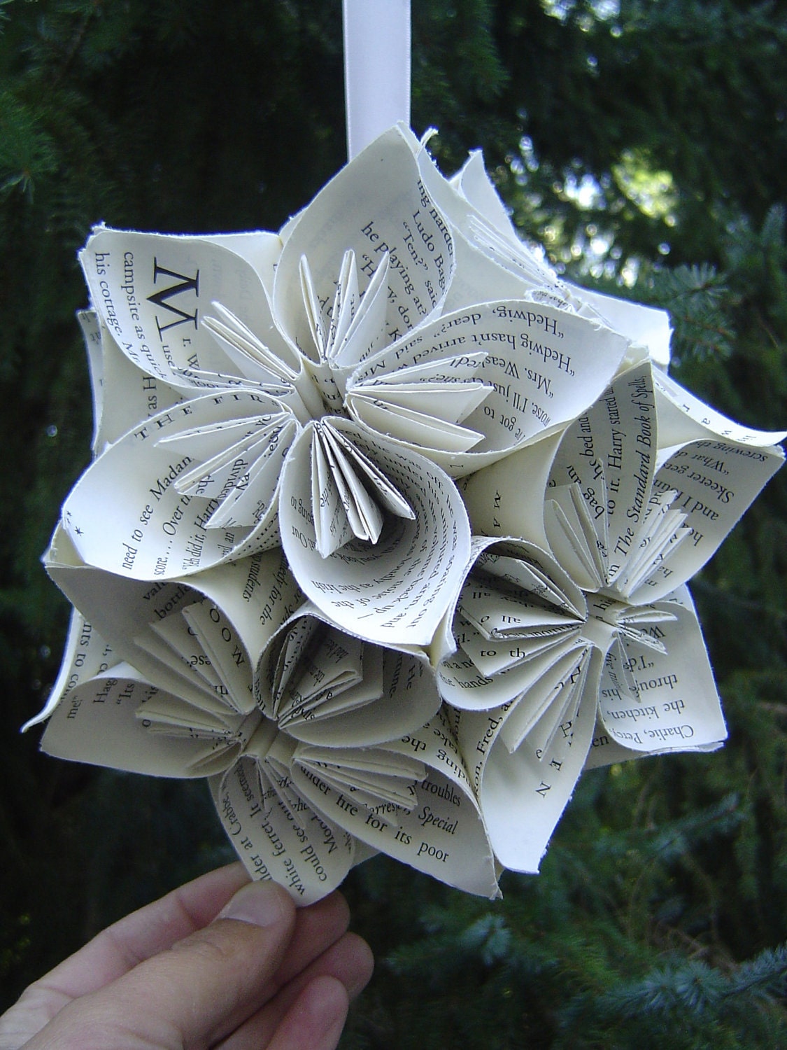 Huge Book Paper Kusudama Ball Origami Paper Flowers Great
