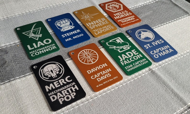 BT Gaming Faction. Backpack. Dog Tag. Custom Tags. Choose Your Design ...