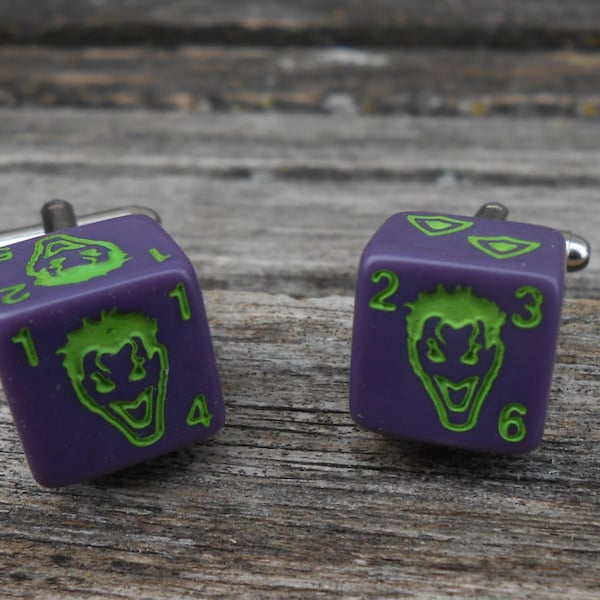 Dice Cufflinks. Wedding, Men's Gift, Groomsmen Gift, Valentine, Dad. Comic Book. Gifts For Men