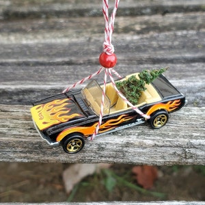Car & Tree Ornament. 1965 Mustang Ornament. Perfect Gift. Unique, Christmas, Holiday, Anniversary. Kids. Model, Miniature