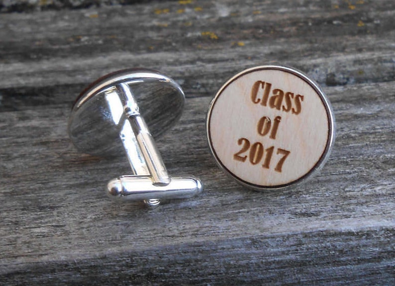 PERSONALIZED Graduation Cufflinks. Grad Gift, Monogram, Custom. Class ...