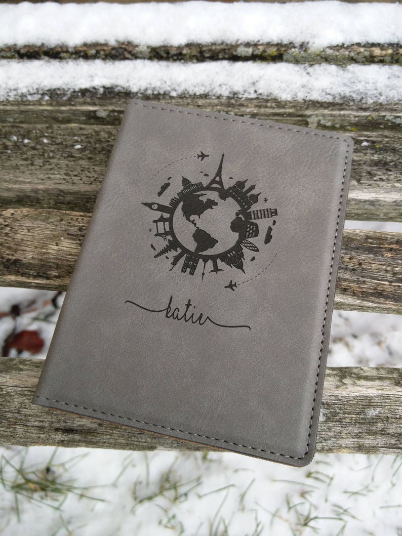 Customized Passport Cover. Leather Laser Engraved. Travel Etsy