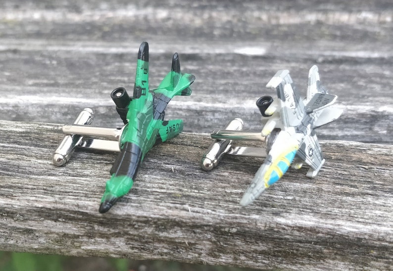 Military Jet Cufflinks Gifts For Groomsmen Christmas Gifts Gifts For Dad Airplane Cufflinks