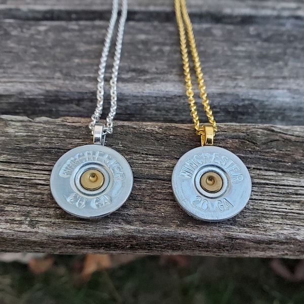 Shotgun Shell Necklace. CHOOSE YOUR COLOR. Gift For Mom, Dad, Anniversary, Birthday. Bullet Necklace.