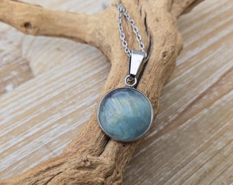 Fluorite Stone Necklace. Gift For Her, Gift For Mom, Anniversary Gift, Birthday, Christmas, Mother's Day. Purple & Green