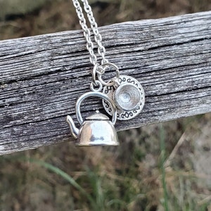 Teacup OR Teapot Necklace. CHOOSE Your STYLE! Gift For Mom, Anniversary Gift. Birthday. Alice In Wonderland.