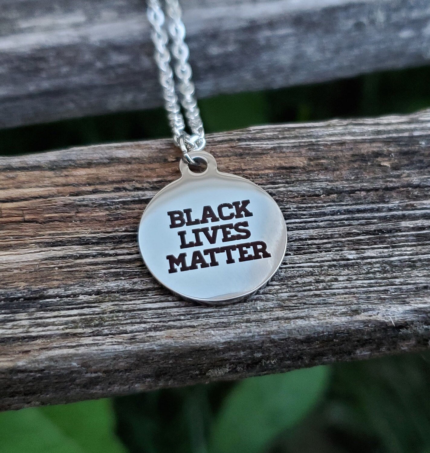 Black Lives Matter Necklace. BLM Gift for Him Her. Silver - Etsy UK