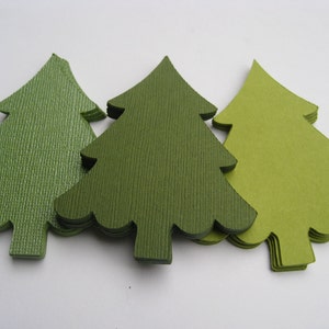 50 Christmas Trees. CHOOSE SIZE & COLORS. 2 to 10 Inch. Christmas Tags, Gift Tags, Christmas Decoration, Tree Tags