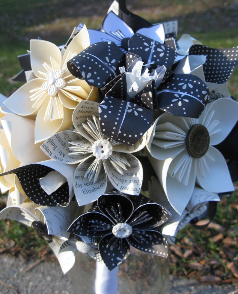 Custom Paper Flower Wedding Bouquets. You Pick the Colors Etsy