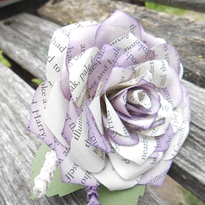 Paper Rose Boutonnieres. CHOOSE YOUR COLORS, Books, Etc. Any Amount, Colors, Theme, Etc. Custom Orders Welcome.