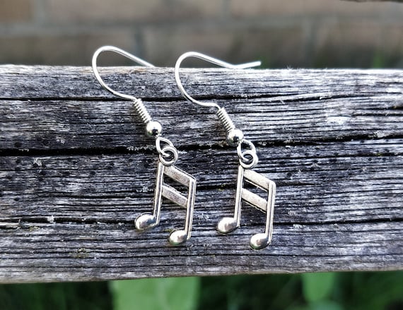 Silverly Orecchini a Perno in Argento Sterling 925 con Chiave di Violino per Donna | Piccoli Orecchini in Argento con Note Musicali | Regali per la Fidanzata | Gioielli per Ragazze Adolescenti