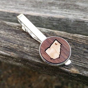 Dasspeld op maat. Houten inlegwerk. Cadeau bruidegom, bruiloft, bruidsjonkers, vader, jubileum, verjaardag, vader van de bruid. Goud, roségoud, zilver