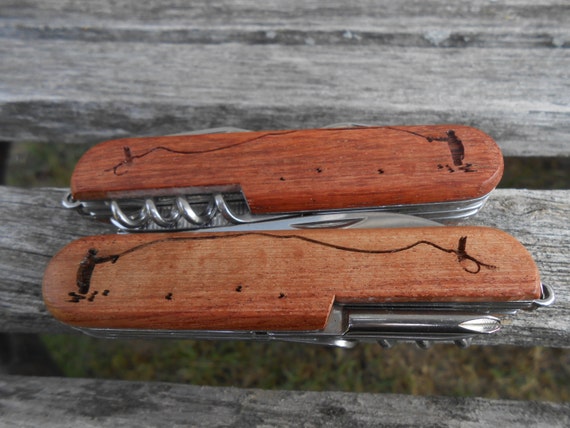 FLY FISHING Pocket Knife, Father's Day, Groomsmen Gift. Laser Engraved  Wood. Wedding, Men's, Dad, Anniversary. Knives. -  Canada