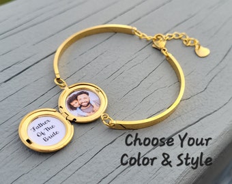 Custom Photo Bracelet.  Personalized Bracelet.  Wedding,  Anniversary, Christmas Gift, Birthday, Custom Bracelet