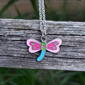 Butterfly Necklace. Gift For Girls, Birthday, Christmas, Gifts For Her. Anniversary Gift. Enamel Butterfly Pendant.