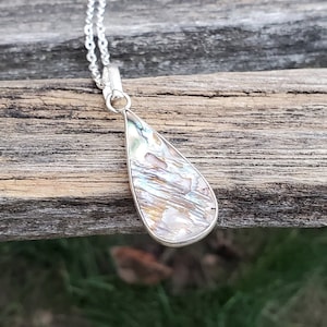Abalone Necklace. Birthday Gift, Anniversary Gift. Gift For Mom. Abalone Pendant
