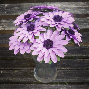 Gerber Daisy Paper Flower Bouquet. ICHOOSE YOUR COLORS. Centerpiece, Wedding, First Anniversary, Birthday, Mother&#39;s Day, Gift For Her