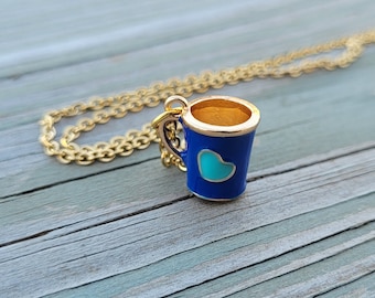 Mug Necklace. Choose Your Cup! Gift For Mom, Anniversary Gift, Birthday Gift, Alice In Wonderland, Gifts For Women. Teacup Necklace