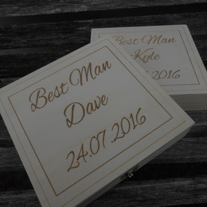 Personalized Cigar Box. Groomsmen Gift, Wedding Gift. Choose Your Font ...