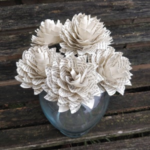 Bouquet di dalie con testo di una canzone personalizzato. SCEGLI LA TUA CANZONE! San Valentino, Anniversario, Matrimonio, Centrotavola, Regalo per la Mamma.