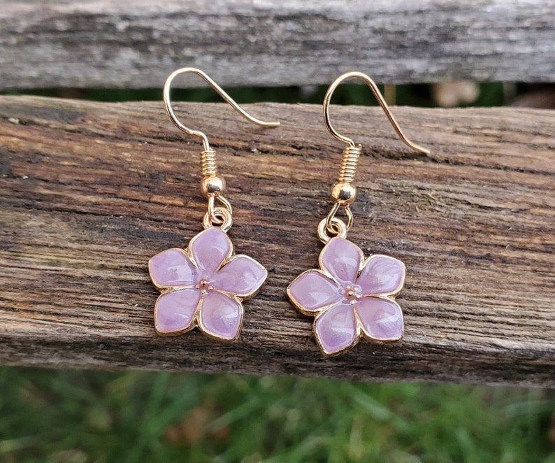 CHOOSE YOUR COLOR Cherry Blossom Earrings Gift For Wedding Bridesmaids Japanese Anniversary Christmas Birthday Sakura Earrings