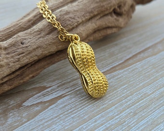 Peanut Necklace. Gift For Her, Bridesmaid, Mom, Anniversary Gift. Birthday, Funny Gift, Christmas, Gift For Kids. Peanuts Necklace.