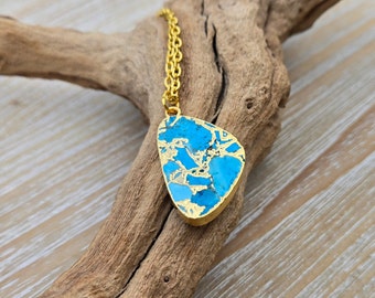 Turquoise Necklace. Anniversary Gift, Birthday Gift, Gift For Mom, Christmas Gift, Gift For Her