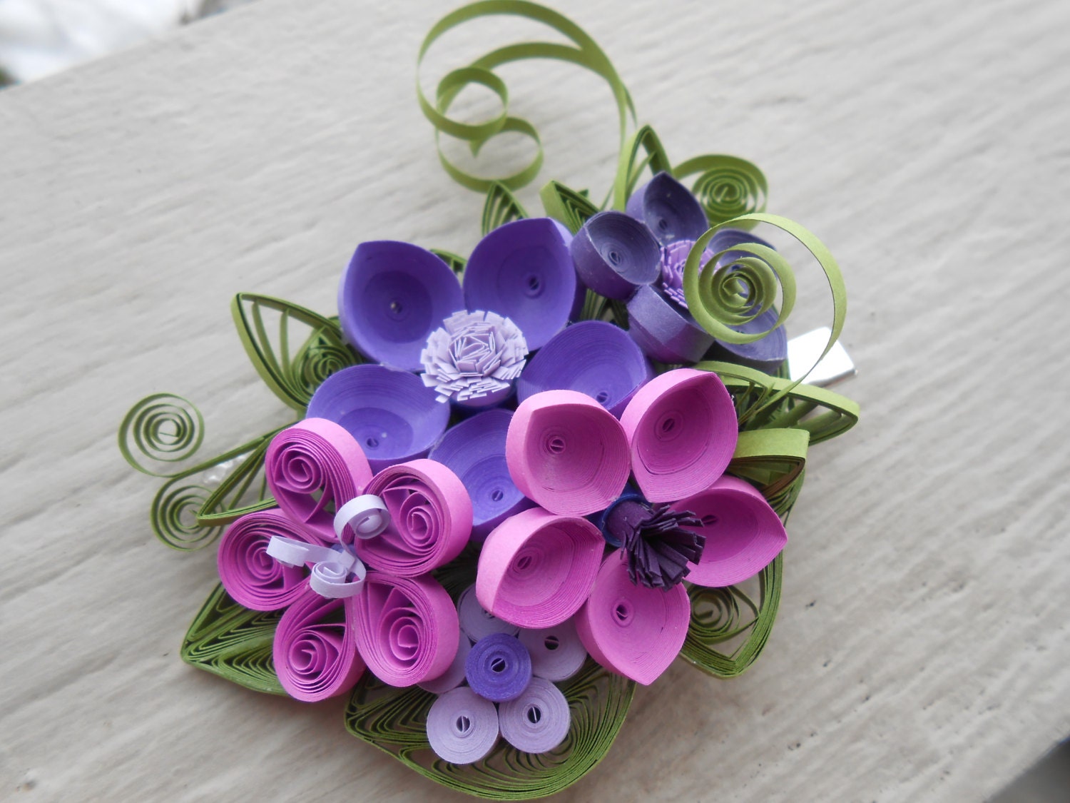Bridal Hair Piece. CHOOSE YOUR COLORS. Wedding Quilled Paper Etsy