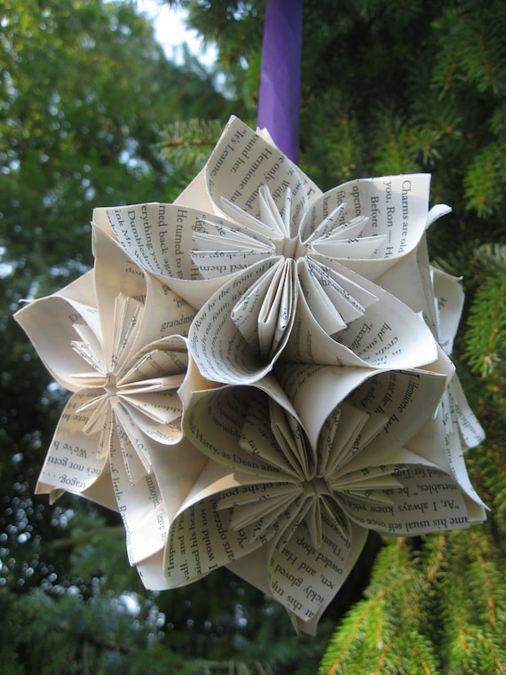 Große Buch Kusudama Ball Origami Papier Blumen Tolles Geschenk Oder Dekoration Kundenspezifische Aufträge Sind Willkommen