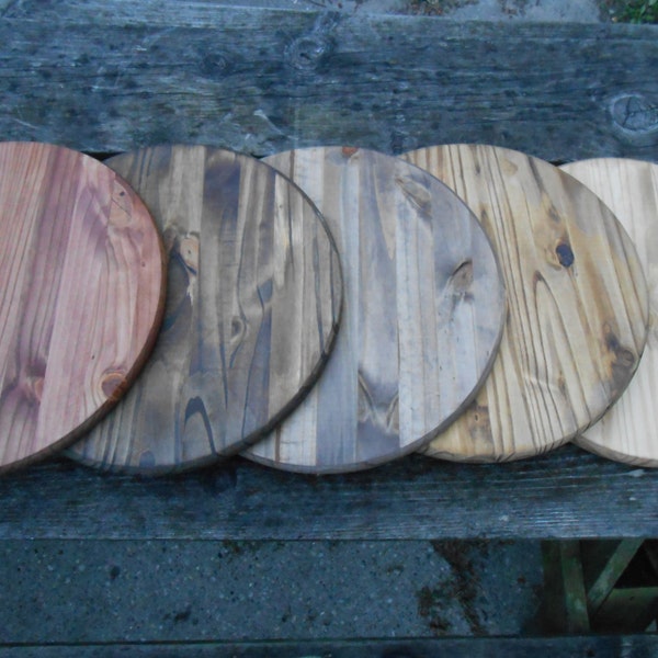 Round Cake Stand. CHOOSE YOUR COLOR. Large Wood Round. Weddings, Showers. Custom Orders Welcome